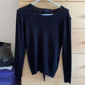 Braided, tie back shirt